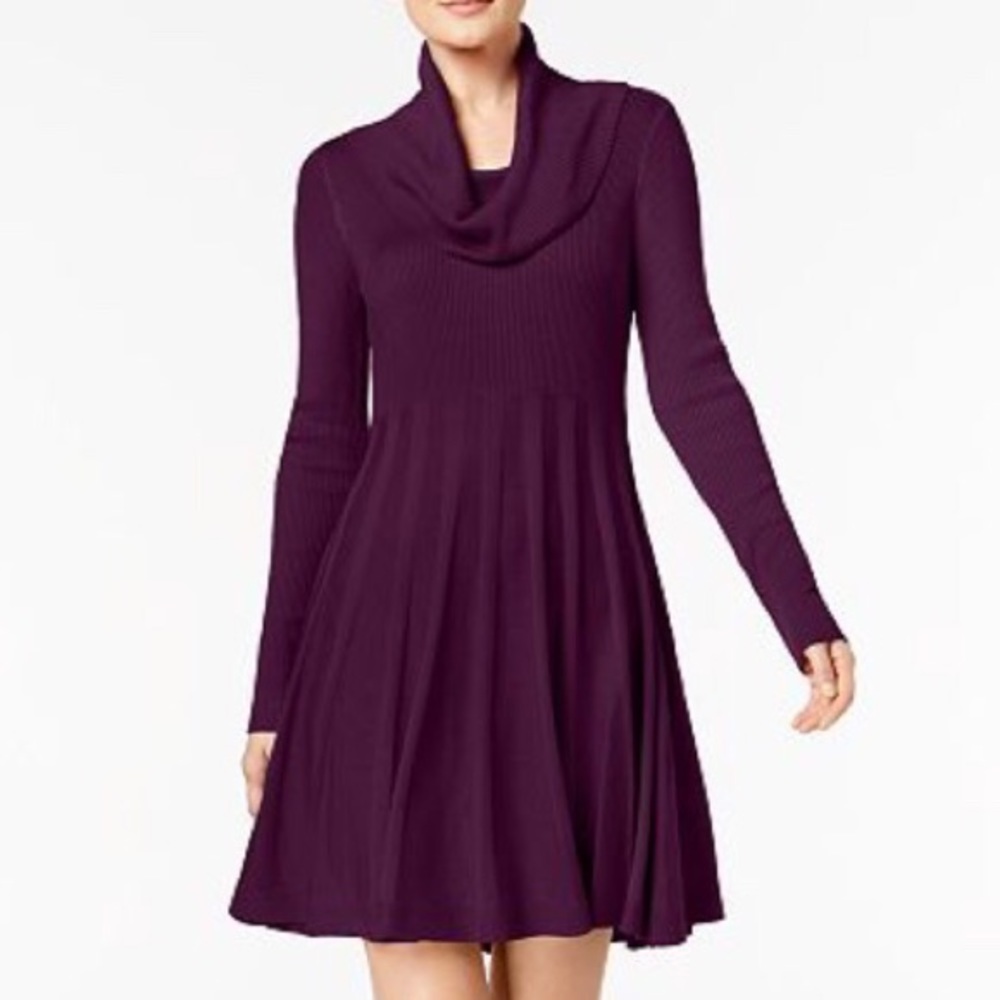 Calvin Klein Plum Sweater Dress - Fall ready 🍂🍁